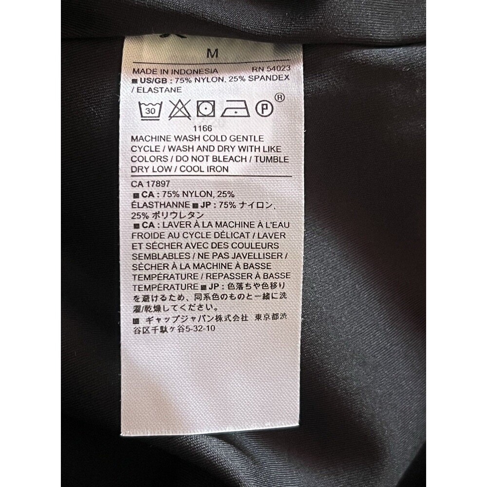 Banana Republic Black Crop Top Size Medium Active Style Tank Racerback - Picture 5 of 7